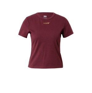 LEVI'S ® Tričko 'Graphic Rickie Tee'  žltá / bordová