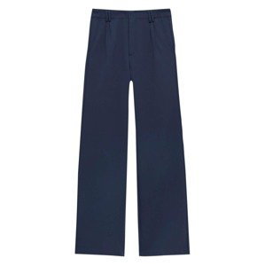 Pull&Bear Plisované nohavice  námornícka modrá