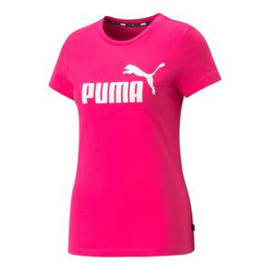 PUMA Tričko 'Essential'  fuksia / biela