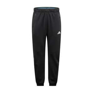 ADIDAS PERFORMANCE Športové nohavice  modrozelená / ohnivo červená / čierna / biela