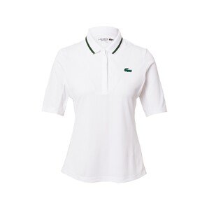 Lacoste Sport Funkčné tričko  tmavozelená / biela