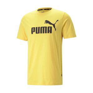PUMA Funkčné tričko  pastelovo žltá / čierna