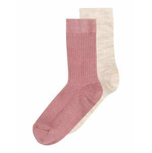 Lindex Ponožky  béžová / staroružová