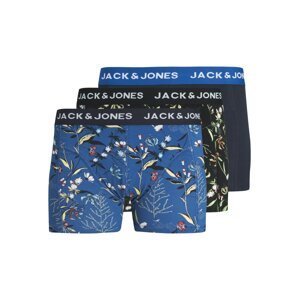 JACK & JONES Boxerky  modrá / zelená / čierna / biela