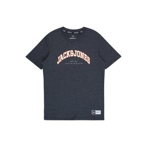 Jack & Jones Junior Tričko 'WOODLAND'  námornícka modrá / červená / biela