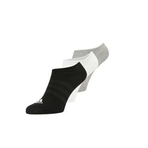 ADIDAS SPORTSWEAR Športové ponožky 'Thin And Light No-Show '  svetlosivá / sivá melírovaná / čierna / biela