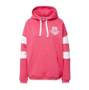 Tommy Jeans Mikina  rosé / biela