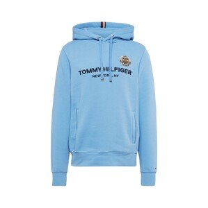 TOMMY HILFIGER Mikina  béžová / svetlomodrá / čierna / biela