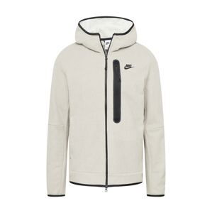 Nike Sportswear Flisová bunda  svetlosivá / čierna