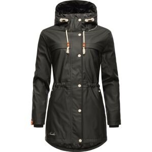 NAVAHOO Prechodný kabát 'Rainy Forest'  oranžová / čierna / biela