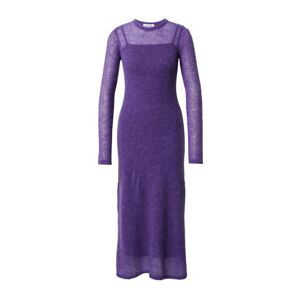 EDITED Pletené šaty 'Bamika'  fialová