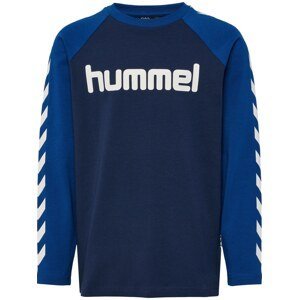Hummel Funkčné tričko  modrá / námornícka modrá / biela