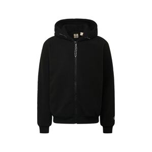 LEVI'S ® Flisová bunda 'Sherpa Full Zip Hoodie'  čierna