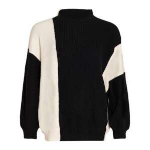 SASSYCLASSY Oversize sveter  čierna / biela