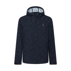 TOMMY HILFIGER Prechodná bunda  tmavomodrá / sivá / červená / biela