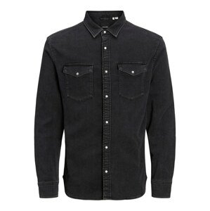 JACK & JONES Košeľa 'Ethan'  čierny denim