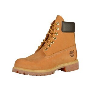 TIMBERLAND Šnurovacie čižmy '6IN Premium'  tmavohnedá / tmavožltá