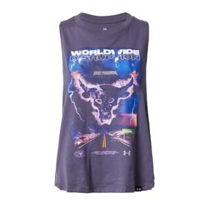 UNDER ARMOUR Športový top 'PJT ROCK WORLDWIDE'  modrá / slivková / orgovánová / biela