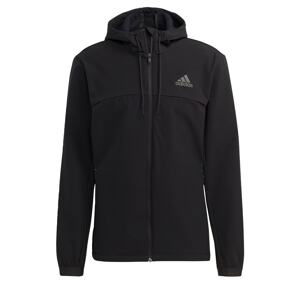 ADIDAS SPORTSWEAR Športová mikina so zipsom  sivá / čierna