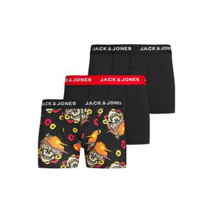 JACK & JONES Boxerky  žltá / oranžová / červená / čierna