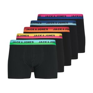 JACK & JONES Boxerky  modrá / oranžová / ružová / čierna