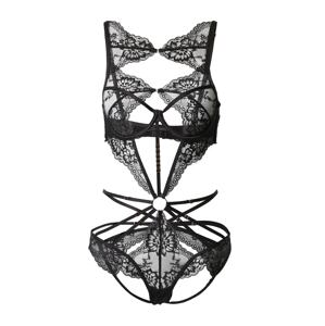 Hunkemöller Body 'Bisous'  čierna