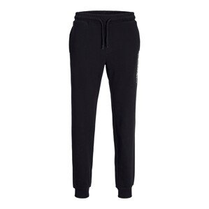 JACK & JONES Nohavice 'JPSTGORDON'  čierna / biela