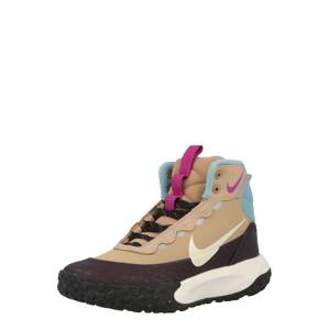 Nike Sportswear Snehule 'Hikeda'  béžová / svetlobéžová / svetlomodrá / baklažánová