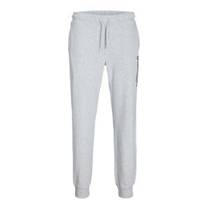 JACK & JONES Nohavice 'JPSTGORDON'  čierna / biela melírovaná