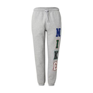 Nike Sportswear Nohavice 'Club'  modrá / sivá / zelená / biela