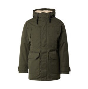 JACK & JONES Zimná bunda 'JWHCLIP'  tmavozelená