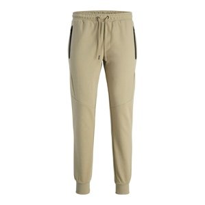 JACK & JONES Nohavice  tmavošedá / čierna