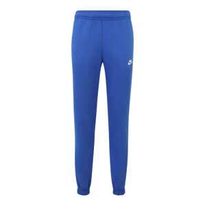 Nike Sportswear Nohavice 'Club Fleece'  kráľovská modrá / biela