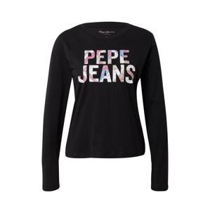 Pepe Jeans Tričko 'LUNA'  dymovo modrá / ružová / čierna / biela