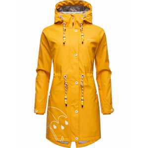 MARIKOO Funkčný kabát  žltá / biela