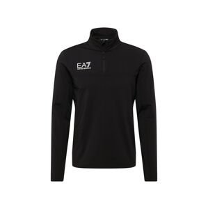 EA7 Emporio Armani Športový sveter 'HIE'  čierna / biela