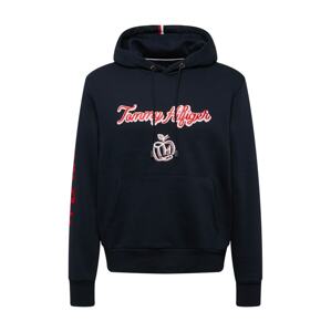 TOMMY HILFIGER Mikina  tmavomodrá / oranžová / červená / biela