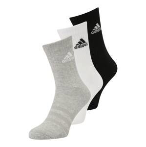 ADIDAS SPORTSWEAR Športové ponožky 'Cushioned Crew '  sivá melírovaná / čierna / biela