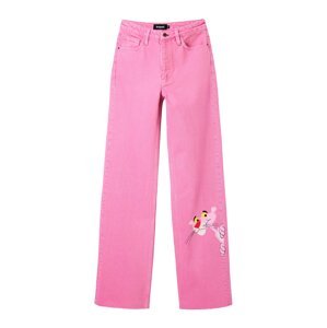 Desigual Džínsy 'PINK PANTHER'  žltá / ružová / svetloružová / červená