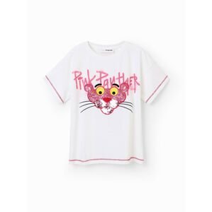 Desigual Tričko 'Pink Panther'  zlatá / ružová / čierna / biela