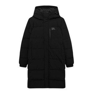 Pull&Bear Zimný kabát  čierna / biela