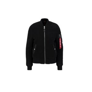 ALPHA INDUSTRIES Flisová bunda  krvavo červená / čierna