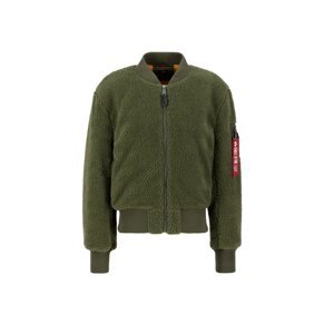 ALPHA INDUSTRIES Prechodná bunda  zelená / krvavo červená