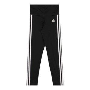 ADIDAS SPORTSWEAR Športové nohavice 'Essentials'  čierna / biela