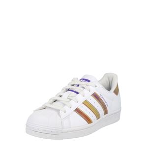 ADIDAS ORIGINALS Tenisky 'Superstar'  karí / jablková / tmavofialová / biela