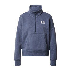 UNDER ARMOUR Športová mikina 'Rival'  modrofialová / biela