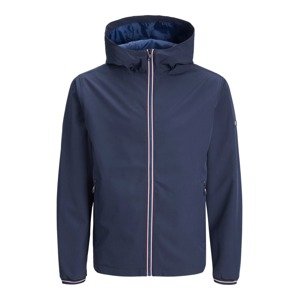 JACK & JONES Prechodná bunda 'Kane'  tmavomodrá / červená / biela