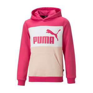 PUMA Mikina  pastelovo oranžová / ružová / biela