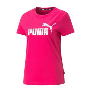 PUMA Funkčné tričko  neónovo ružová / strieborná