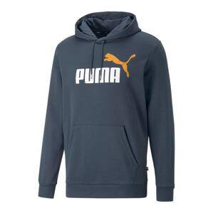 PUMA Športová mikina  modrosivá / oranžová / biela